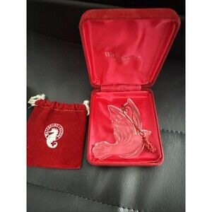 1988 Waterford “The Crystal Dove Ornament” Box & Velvet Bag Included - Nice!